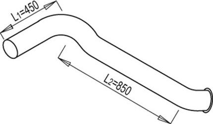 Dinex 68689 - Труба вихлопного газу avtolavka.club