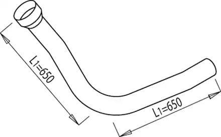 Dinex 68171 - Труба вихлопного газу avtolavka.club