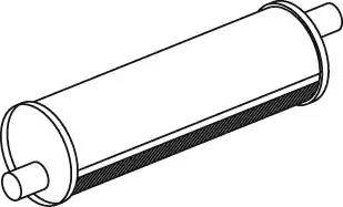 Dinex 21322 - Середній глушник вихлопних газів avtolavka.club