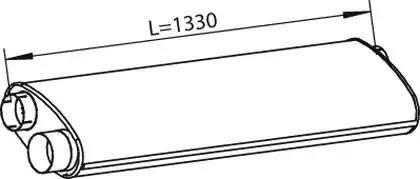Dinex 28326 - Середній / кінцевий глушник ОГ avtolavka.club