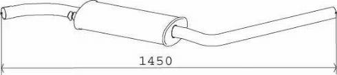 Dinex 74303 - Середній глушник вихлопних газів avtolavka.club