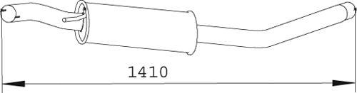 Dinex 74328 - Середній глушник вихлопних газів avtolavka.club