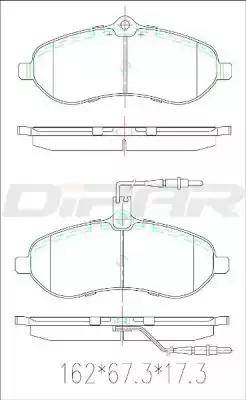 Ditas DFB2934 - Гальмівні колодки, дискові гальма avtolavka.club