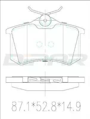 Ditas DFB2598 - Гальмівні колодки, дискові гальма avtolavka.club