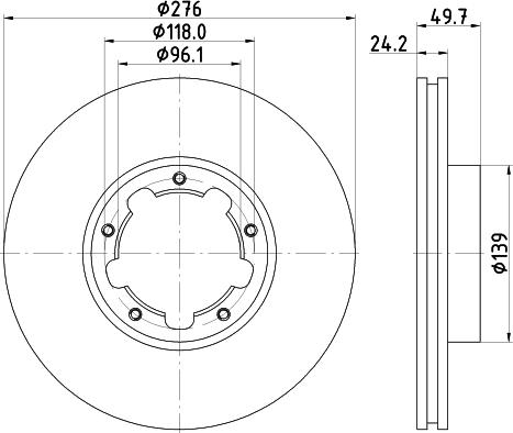 CAR BS 8949 - Гальмівний диск avtolavka.club