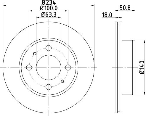 DON PCD19132 - Гальмівний диск avtolavka.club