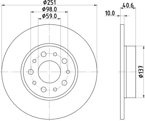 DON PCD14922 - Гальмівний диск avtolavka.club