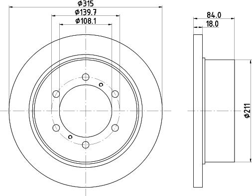 DON PCD14562 - Гальмівний диск avtolavka.club