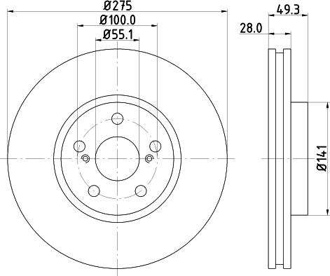 DON PCD14582 - Гальмівний диск avtolavka.club