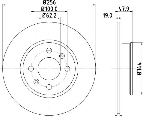 DON PCD14162 - Гальмівний диск avtolavka.club