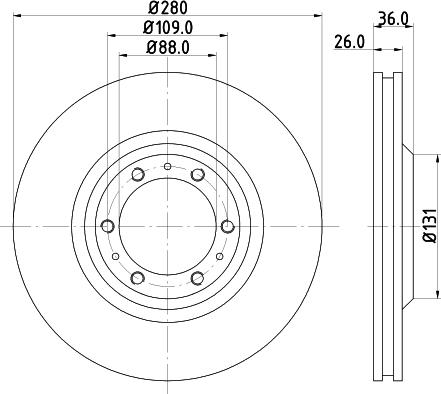 DON PCD14842 - Гальмівний диск avtolavka.club