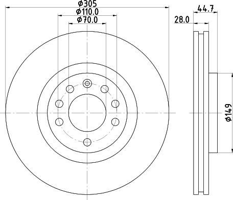 DON PCD14872 - Гальмівний диск avtolavka.club