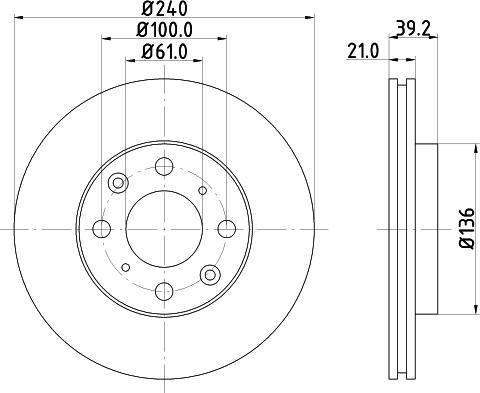 DON PCD14272 - Гальмівний диск avtolavka.club