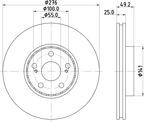 DON PCD15462 - Гальмівний диск avtolavka.club