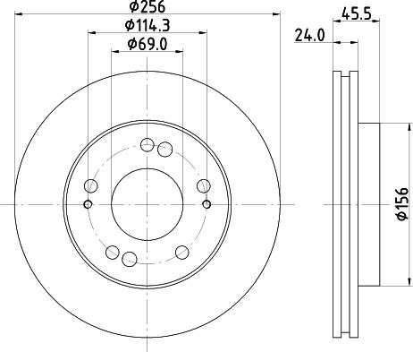 DON PCD15162 - Гальмівний диск avtolavka.club