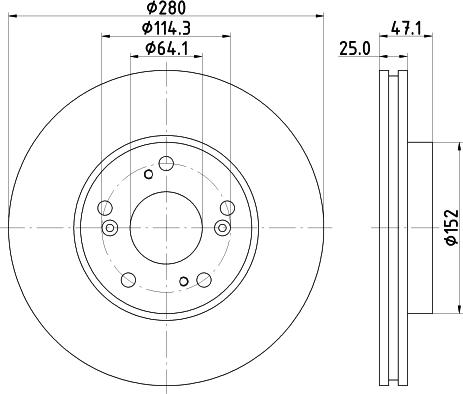 DON PCD15862 - Гальмівний диск avtolavka.club