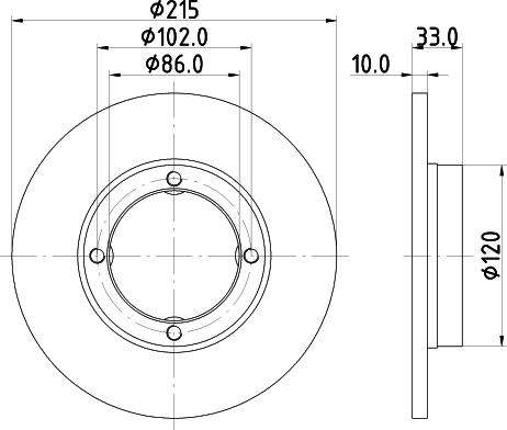 DON PCD16572 - Гальмівний диск avtolavka.club