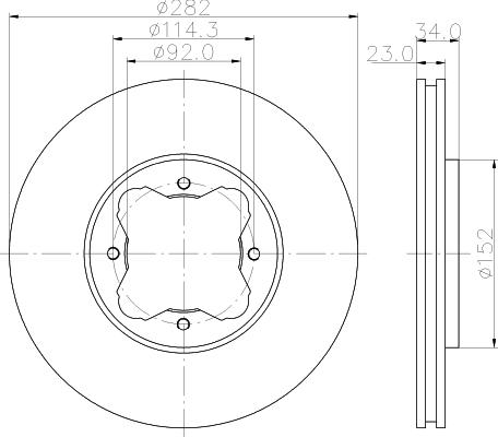 DON PCD16622 - Гальмівний диск avtolavka.club