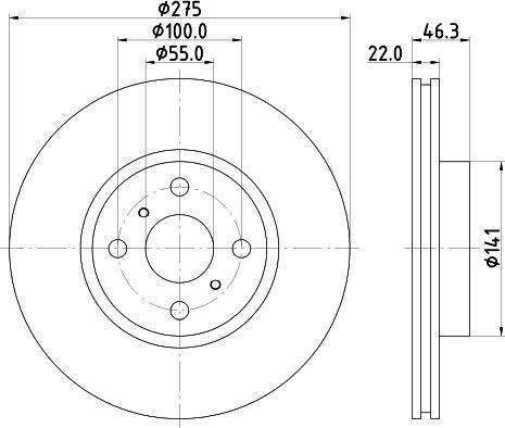 DON PCD16272 - Гальмівний диск avtolavka.club