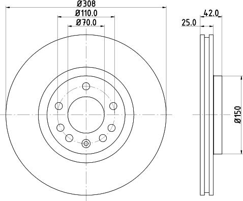 DON PCD10572 - Гальмівний диск avtolavka.club