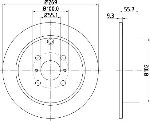 DON PCD11952 - Гальмівний диск avtolavka.club