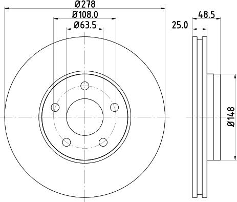 DON PCD11462 - Гальмівний диск avtolavka.club