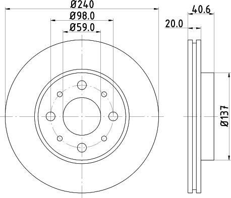 DON PCD11522 - Гальмівний диск avtolavka.club