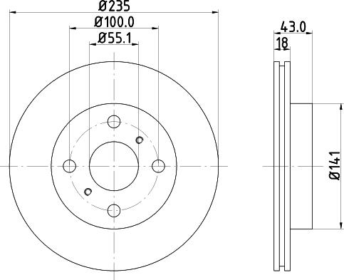 DON PCD11672 - Гальмівний диск avtolavka.club