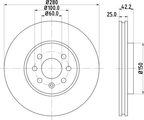 DON PCD11142 - Гальмівний диск avtolavka.club