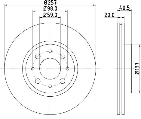 DON PCD11182 - Гальмівний диск avtolavka.club