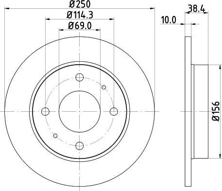 DON PCD11892 - Гальмівний диск avtolavka.club