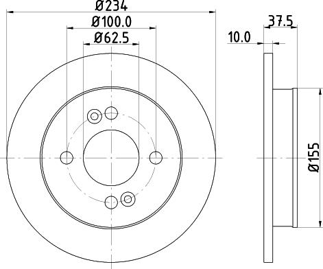 DON PCD11742 - Гальмівний диск avtolavka.club