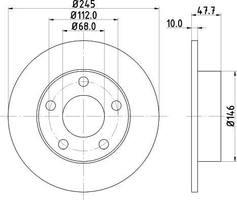 DON PCD11752 - Гальмівний диск avtolavka.club