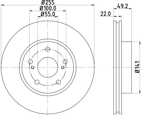 DON PCD18502 - Гальмівний диск avtolavka.club