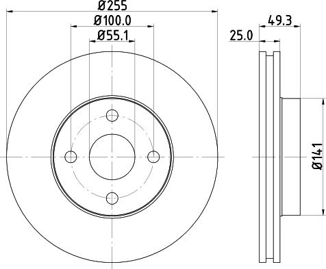 DON PCD13992 - Гальмівний диск avtolavka.club