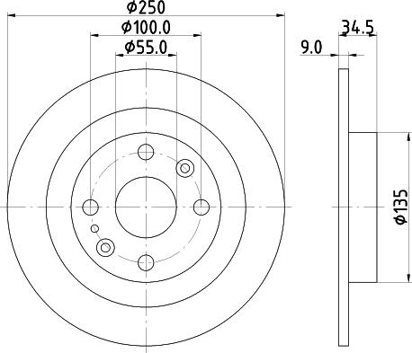 DON PCD13942 - Гальмівний диск avtolavka.club