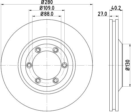 DON PCD13662 - Гальмівний диск avtolavka.club