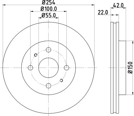 DON PCD13672 - Гальмівний диск avtolavka.club