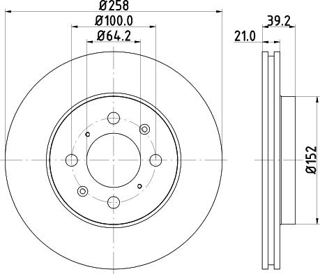 DON PCD12952 - Гальмівний диск avtolavka.club