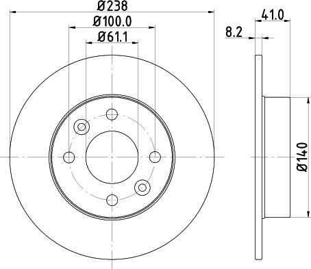 DON PCD12972 - Гальмівний диск avtolavka.club