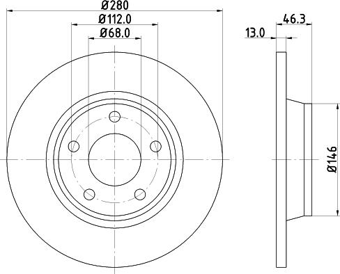 CAR BS 7503 - Гальмівний диск avtolavka.club