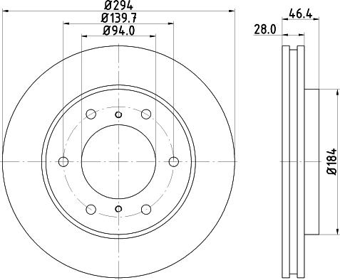 DON PCD12192 - Гальмівний диск avtolavka.club