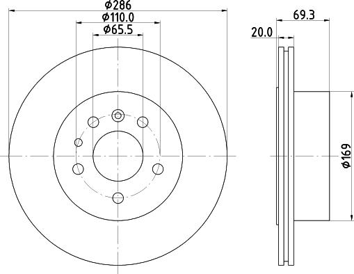 DON PCD21552 - Гальмівний диск avtolavka.club