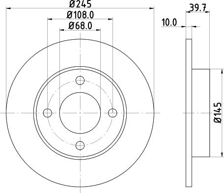 DON PCD21562 - Гальмівний диск avtolavka.club