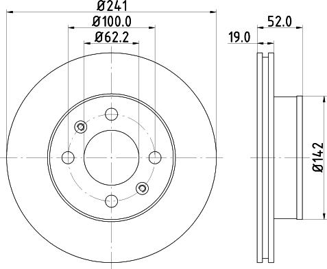 DON PCD21142 - Гальмівний диск avtolavka.club