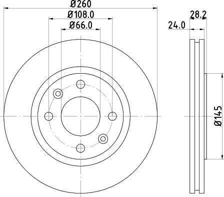 DON PCD21332 - Гальмівний диск avtolavka.club