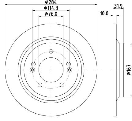 DON PCD23022 - Гальмівний диск avtolavka.club