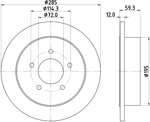 DON PCD23192 - Гальмівний диск avtolavka.club