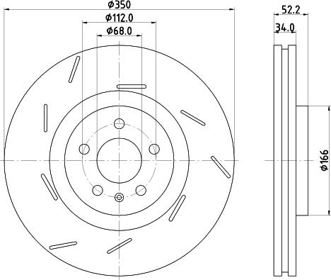 DON PCD22151 - Гальмівний диск avtolavka.club