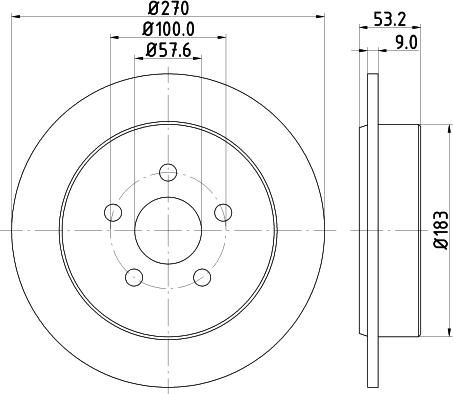 DON PCD22702 - Гальмівний диск avtolavka.club